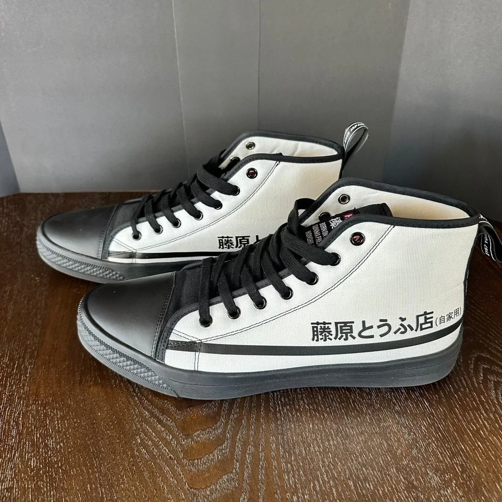 HTXJPN FUJI 2 High Top‎ Sneakers Panda Black White Canvas Men's Size 11